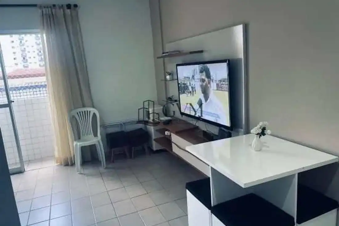 Foto do apartamento de 1 quarto no Canto do Forte