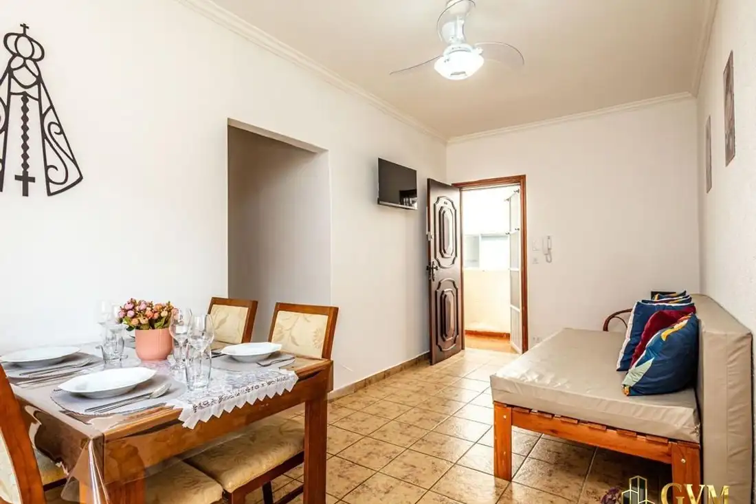 Foto do apartamento de 1 quarto no Canto do Forte